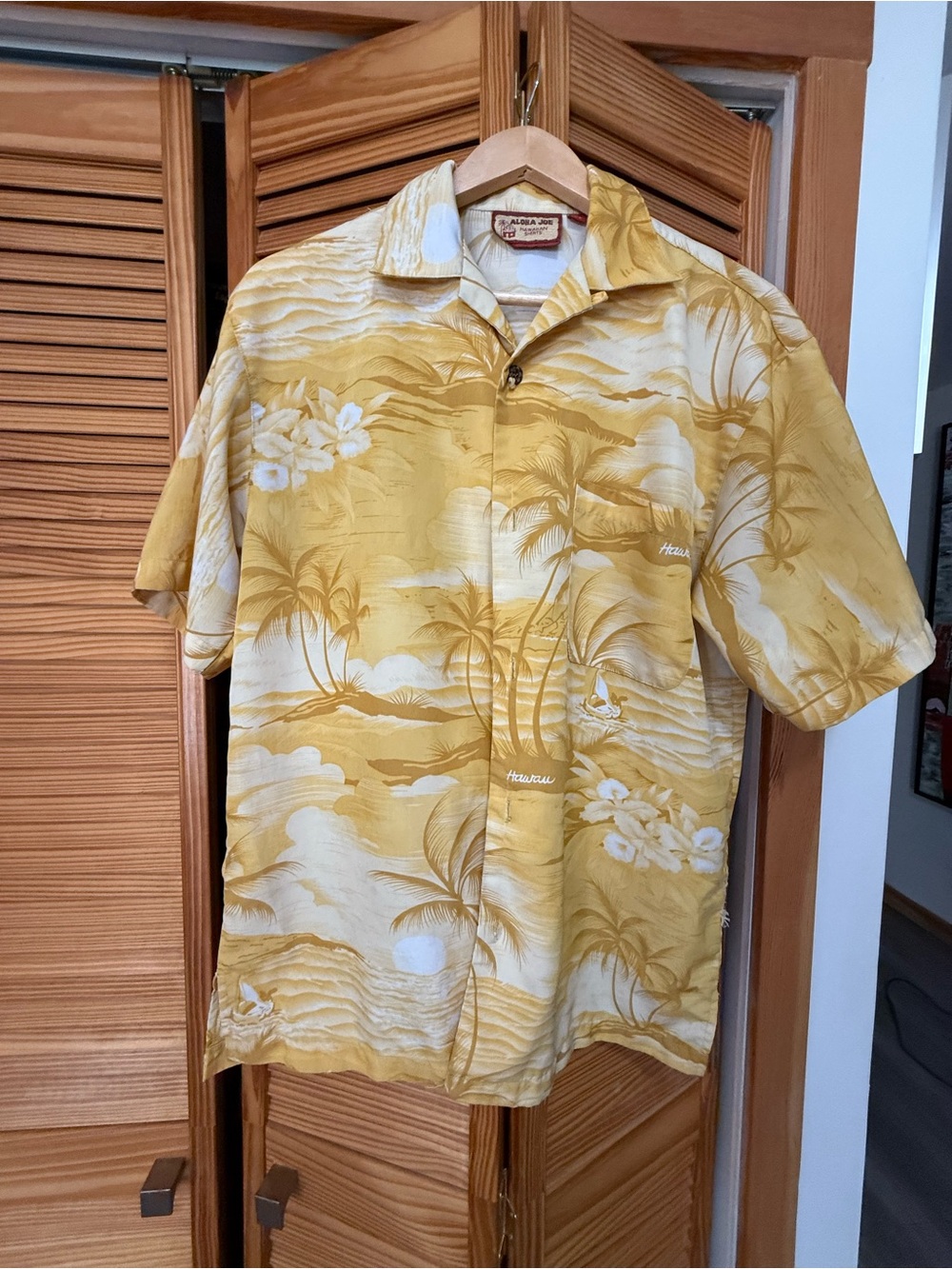 Aloha Joe Yellow Hawaiian Button-Up Shirt